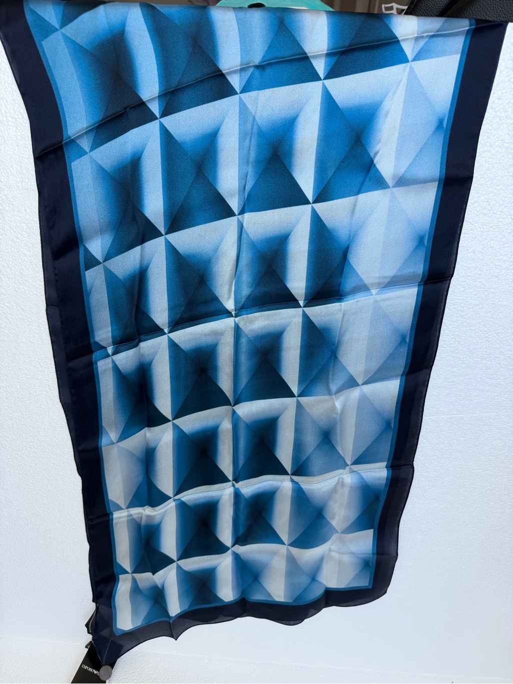 Emotion Blue Silk Scarf